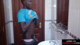 Twink African strips and jerks his dong in solo action snapshot 2