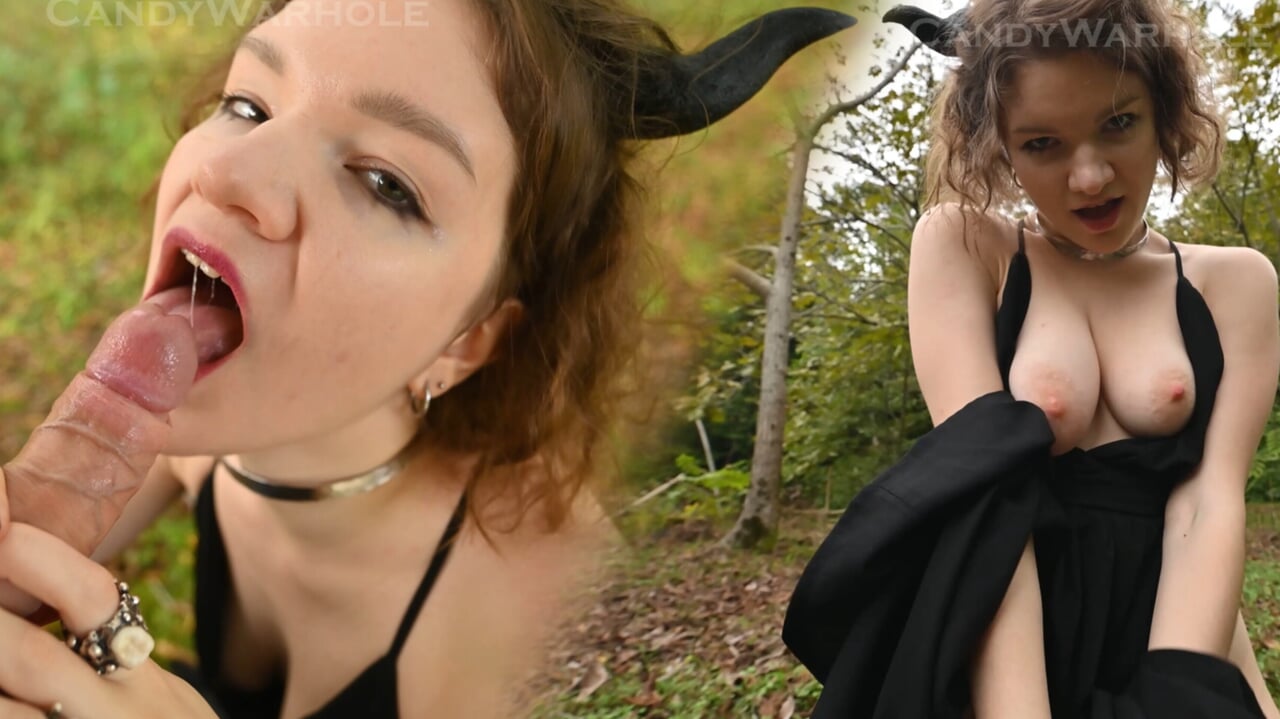Succubus mi prega di riempire la sua succosa zucca 🎃 creampie di halloween