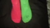 Cumming on holiday  red and green socks snapshot 6