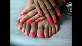 Capucha milf rojo las uñas de los pies snapshot 10