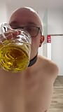 Slave whore drinks his own piss snapshot 9