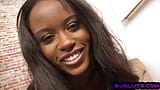 Deepthroating ebony babe sucks POV cock and talks dirty snapshot 3