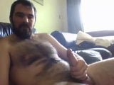 Hairy bearded guy gives a nice cum shot snapshot 4