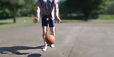 Playing basketball on a public court with my cock on display snapshot 1