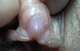 Rijpe grote clitoris close-up snapshot 6
