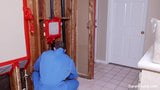 Sexy MILF Sarah pays her plumber with her tight pussy snapshot 1