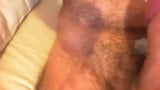 EJACULATION: Hirsute Bear Rubs His Frenulum to CUM On Belly snapshot 8