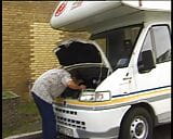 hitchhiker gets into motorhome, she has to spread her legs if she wants to ride along snapshot 6