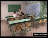 German schoolgirl gets facialized in classroom snapshot 1