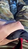 Army specialist jerks off in his uniform wearing a jock and wrestling singlet under the uniform snapshot 2