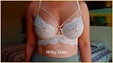 Wifey tries on different bras for your enjoyment - PART 2 snapshot 2