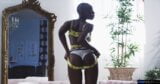 Diosa del sexo africana se engendra con polla blanca snapshot 2