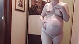 Allevamento per masturbazione e oliare la grande pancia incinta di anna miLF calda snapshot 8