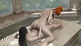 Wet sex in hot spring boa hancock futa with Nami snapshot 7