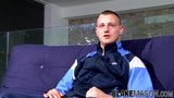 Muscle British jock Phill M masturbates after the interview snapshot 6