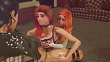 Deux filles baisent avec une trans à forte poitrine snapshot 3