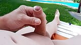 Massaging the penis at the pool with pleasure drops (part 7) snapshot 1