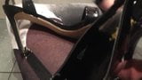 White Nylons High Heel Sandals Pissing snapshot 9