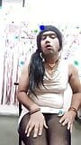 Desi Crossdresser Striptease snapshot 4