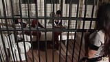 I detenuti lasciano che la loro lussuria si scatena quando hanno un trio lesbo nella loro cella di prigione snapshot 1