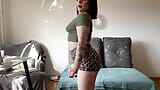 lymphotic exersize tattooed model bouncing boobs snapshot 14