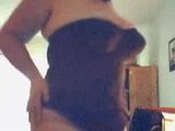 Bbw - het tonen van wat lingerie (korte broek van lage kwaliteit) snapshot 9