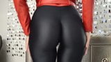 Heetste! vrouw gebruikt een spandex spandex met geur als kwijlen snapshot 7