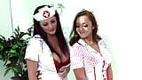 Naughty Nurse Sofie Licks A Patients Dick While Lisa Rides It snapshot 2