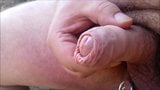 Zeer close -up voorhuid penis buitenshuis - ik hoop dat je het leuk vindt :-) snapshot 5