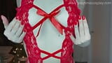 Ik hou ervan om je te plagen met Kerstmis - sexy lingerie alleen voor jou! snapshot 14