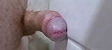 Cock Slide and Cum in the Shower snapshot 1