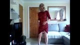 Новое сексуальное красное кружевное платье snapshot 2