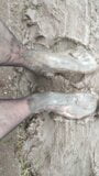 Pantyhose Dirty Foot lover Mud snapshot 5
