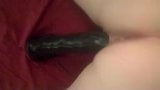 getting fucked by my big black dildo snapshot 3