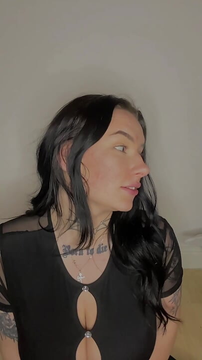 Big tit British girl friend relaxes you after working late