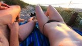 Vom Fremdem am Strand erwischt (öffentliche Nacktheit & Blowjob) snapshot 3