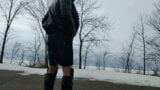 Sexy CD looking for you in Miss me skirt leather Boots public Cumming snapshot 1