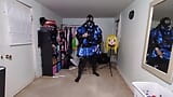 PVC sloj sobarica Cosplay i Gasmask igranje disanja, cev u odelu snapshot 15