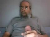 NY long hair daddy strokes his big cock snapshot 2