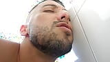 SHOWERBAIT jock Papi stopft schwanz im fitnessstudio, engen arsch snapshot 19