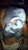 Handjob with gray satin silky saree of neighbour chachi (19) snapshot 5