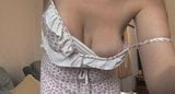 Sexy girl cleavage snapshot 2