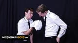 Catholic Boys Nick Floyd & Aaron Allen Get Caught Sniffing The Priest's Underwear - Missionary Boys snapshot 4