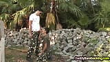 Army gaydaddy fucks skinny twink outdoor till rich load snapshot 3