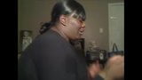 Ebony BBW tranny facialized during a deepthroat snapshot 8