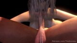 3D porno prsatá holka kouří hluboko do krku kouření snapshot 8