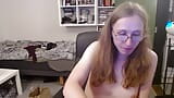 Horny small cock tranny jerking off, ordering and getting take away live on stream, and punished for being naughty snapshot 17