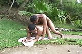 Pretty Latinos love to get down and dirty outdoors and blow and fuck each other at their finest snapshot 10