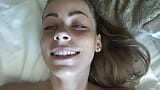 Renee Rose POV session sucks cock and takes cock deep then eats cum off feet and mouth snapshot 2