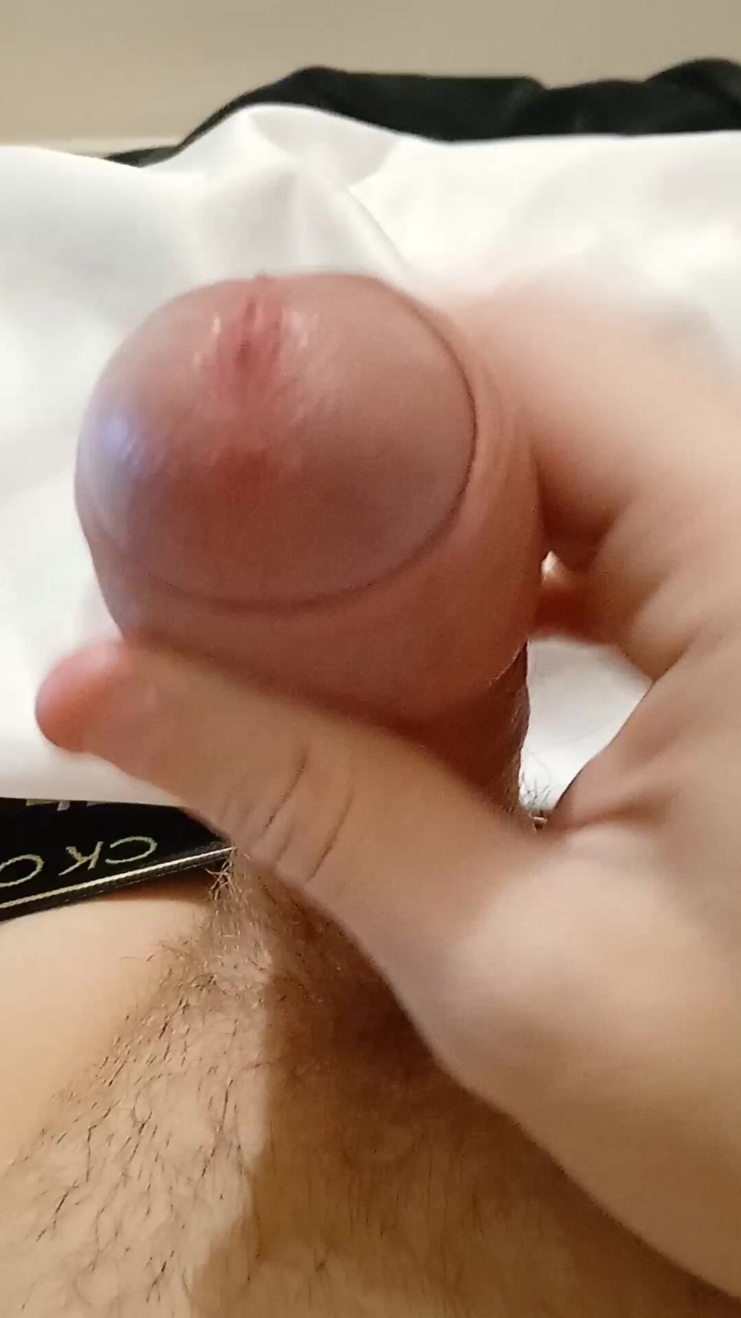 Russian guy jerking off a huge cock  #11